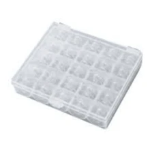 Machine Case Box High Bobbins 25 Units Transparent