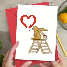 1 张有趣且富有创意的卡片，适合他或她，情人节和周年纪念卡，适合朋友、家人和爱人，适合生日和特殊场合