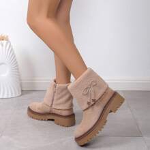 2025 Winter New Plush Ankle Boots, Fashionable Interchangeable Snow Boots - NS519 KHAKI - View 2