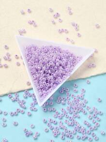 Approx. 1100pcs 3mm Round Glass Frosted Pearl Beads, For DIY Jewelry Making And Decoration