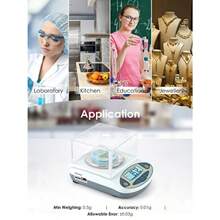 Lab Digital Scales 0.01g Precision Analytical Electronic Balance Jewelry Scales Weighing Scale Calibrated 2000g - 0.01g-2000g,0.01g - View 7