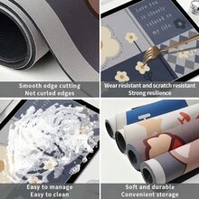 Floral Bathroom Absorbent Rug, Water Absorbent Mat, Quick Dry Non-Slip Doorway Mat, Foot Pad, Bathroom Kitchen Carpet, Outdoor Mat, Home Mat Entryway Decor Bathroom Kitchen Decor