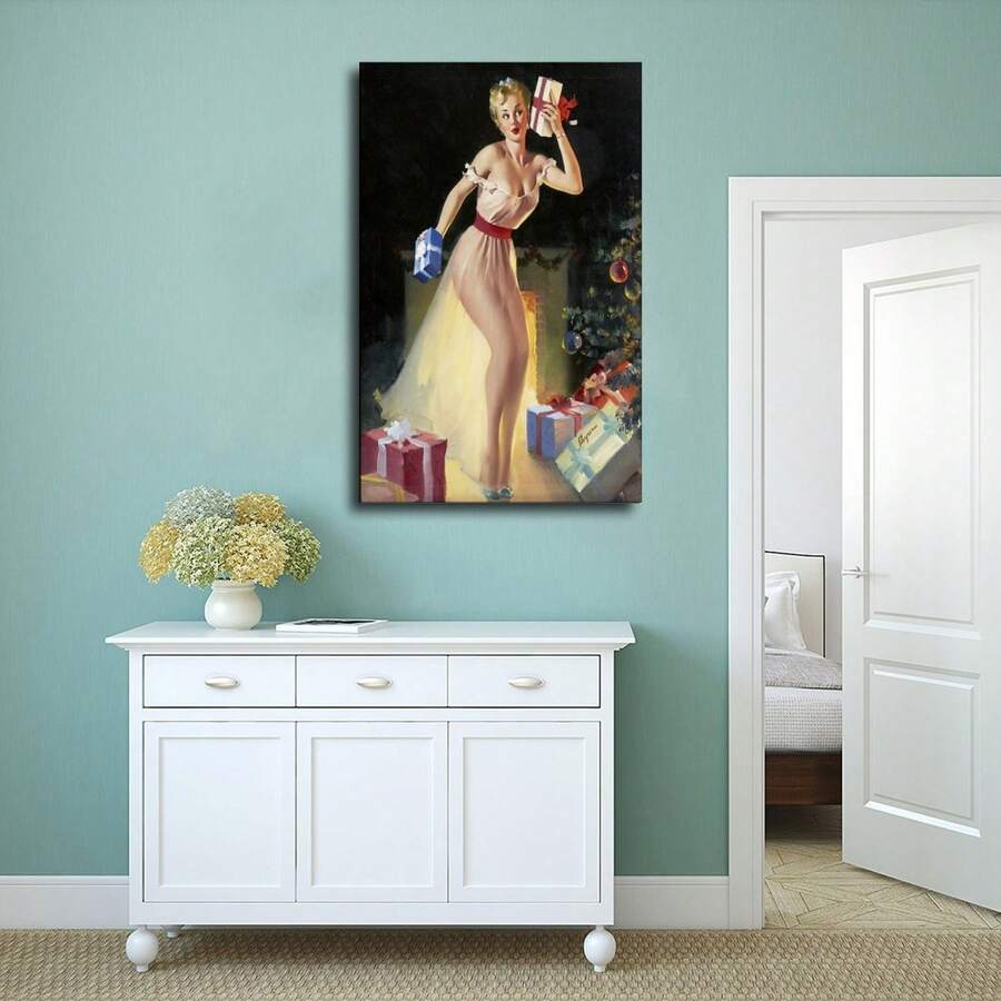 European And American Beautiful Sexy Nude Woman Retro Art Oils