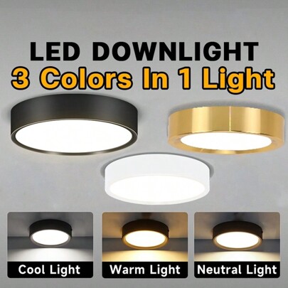 CANMEIJIA 1PC Led Downlight Spot Led Spotlights Dobrável 220v 5w/10/15w/25w 3 Cores Sala de estar Luminária Luminária de Teto Para Casa Cozinha Interna