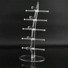 5 Sunglasses Acrylic Glasses Rack Eyeglasses Display Stand Holder Storage Organizer For Jewelry Eyewear Display For Selling Clea - Hot Pink - View 3