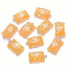10Pcs Sweet Candy Resin Charms, 23x16mm Transparent Pendants For DIY Jewelry Making - Perfect For Necklaces, Bracelets & Earrings - Sweet Candy Pendant - View 7