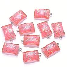 10Pcs Sweet Candy Resin Charms, 23x16mm Transparent Pendants For DIY Jewelry Making - Perfect For Necklaces, Bracelets & Earrings - Sweet Candy Pendant - View 6