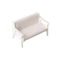 1pc 1:12 Scale Miniature Iron Art Round Coffee Table, Side Table, Tea Table, Mini Furniture For Doll House, Accessories For Mini Living Room Furniture, Mini Wooden Sofa With Cushion, Suitable For Christmas & New Year Gifts - Multicolor - View 8