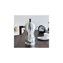 Alessi "Pulcina" 6 Cup Stovetop Espresso Coffee Maker - Black