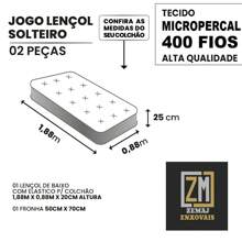 400 Thread Count King/Queen/Double/Single Bedding Set Sheet + Pillowcases - 黑色 - 查看 2