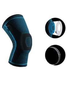 1 件时尚透气硅胶防滑有效固定运动健身护膝，髌骨保护健身房配件膝盖支撑运动护膝健身房护膝 - 彩色 - 查看 13