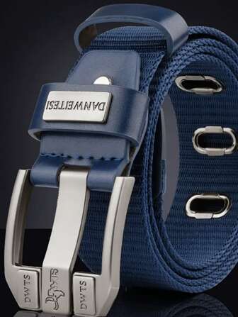 1pc Men's Multifunctional Canvas Belt, Alloy Buckle, Suitable For Outdoor, Work Pants, Climbing Sports, Minimalist Style S, Solid Color Casual, Business, Boyfriend Husband Father Dad Men Gift, Daily Wear, Fashion, Teen, Outdoor, Vacation, Athletic, Travel, Street, Boho, Vintage Fall, Autumn, Halloween Autumn-Winter Accessories,Suitable For Teens, Youth,Men,Casual, Outdoor, Athletic, Vacation, Graduation Gifts, Birthday, Daily Wear