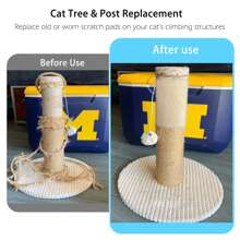 Cat Scratch Pad, Cat Scratching Board, Cat Scratch Mat - Can Be Trimmed Without Shedding, Adhesive, Cat Teaser Pad - Multicolor - View 6