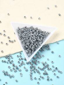 Approx. 1100pcs 3mm Round Glass Frosted Pearl Beads, For DIY Jewelry Making And Decoration
