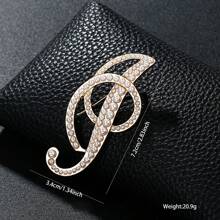 26pcs Pearl Letter Brooch Pins, Vintage Clothing Decorative Accessories, Anti-Slip Fastener Accessory