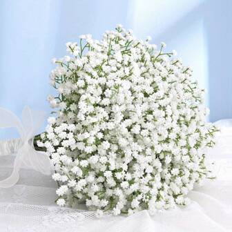 5/10/20/30/40 Pcs Of Artificial Gypsophila, Each About 11in/28 Cm Long. These Artificial Plastic Flowers Are Excellent Choices For Table Centerpieces And Ideal Vase Decorations. They're Extremely Suitable For Wedding Parties, And Work Well In Gardens And Bedrooms For Decoration.
