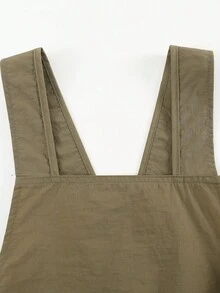 1pc Plain Color Crossover Sleeveless Apron, Minimalist New Design, Waterproof & Oil-Proof For Home Kitchen, Cooking, Work, Catering Use