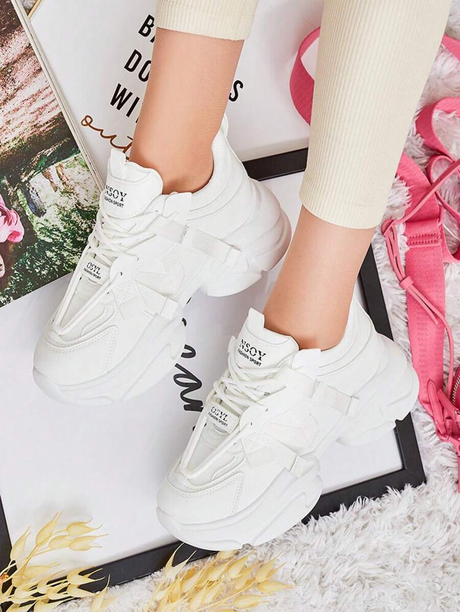 Royalfashion Women's Sports Sneakers Haigrette - White - View 1