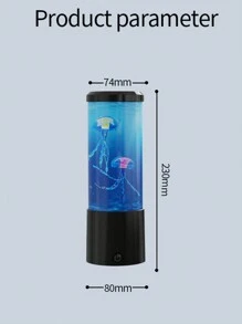 Fantasy USB Powered Jellyfish Water Tank Aquarium LED Table Lamp Color Changing Bedside Lava Night Light For Home Bedroom Deco Halloween Christmas Thanksgiving Gift - jellyfish lamp - View 10