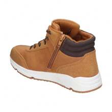 Bubble 泡沫|男孩泡泡冬季靴子 – 駝色和棕色細節靴子 – 帶鞋帶和拉鍊的海軍藍靴子 – 舒適 – 百搭 – 休閒風格 – 型號 C1171-L