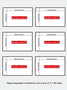 60-72-84-100-120-150 Inches - Washable Soft Screen, Portable Screen, Easy To Install Without Punching Holes, Comes With Free Hooks, Foldable Pocket Screen, Easy To Carry, Great Helper For Outdoor Camping, Barbecue, Swimming Pool Parties, Projector Specific Screen, Ironing, Home Theater - White - View 3