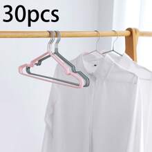 30 件坚固耐用的衣架，卧室、浴室、家居用衣架，用于存储和整理 - 彩色 - 查看 1