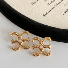 Nuevos pendientes cuadrados de metal de moda, accesorios de lujo para fiestas de mujeres, regalos de pareja