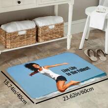 1pc Customized Bathroom Mat, Custom Photo Bathroom Mat, Bathroom Decor, Custom Doormat, Photo Bathroom Mat