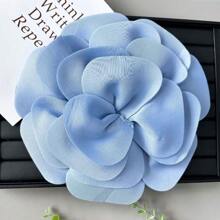 1 pieza Nueva decoración de broche floral 3D de gran tamaño extraíble para vestido, decoración de ropa, accesorios para vestido de boda