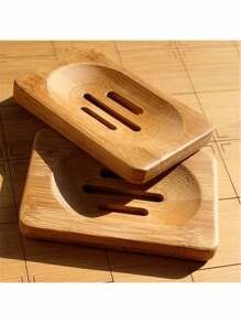 4 件套浴室梳妆台清洁收纳套装 - 简约设计，包含带木盖的分配瓶、牙刷杯、肥皂盒，适用于浴室和厨房家居浴室装饰夏季 - 彩色 - 查看 9