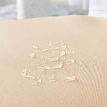 Farfallarossa Chair Cover 2/4/6-Pieces Waterproof, Elasticated, Waterproof, Universal Size, Chair Cover With Back Support Washable Removable - Beige - View 3