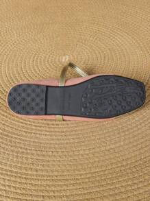 Women's Square Toe Mary Jane Flat Slip-On Shoes
