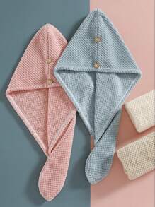 1 قطعة منشفة بوليستر ميكروفايبر لتجفيف الشعر ، لفاف شعر للنساء ، ماص وسريع التجفيف ، ناعم ، مناسب للاستخدام في الحمام ، غرفة المعيشة ، إزالة المكياج ، جميع الفصول - متعدد الألوان - مشاهدة 4