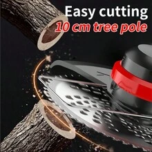 Reinforced 10-Inch Round Saw Blade For Brush Cutter, Versatile Land Clearing Circular Knife, Gasoline Trimmer Universal Saw Blade Accessory