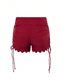 Women Bikini Bottoms - Burgundy - View 7