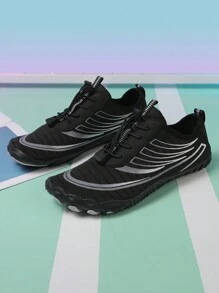 新款可调节系带水鞋 - 防滑，适合瑜伽、海滩、散步、冲浪和钓鱼 - 黑色 - 查看 18