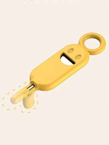 1 pièce Épingle d'éjection de carte SIM avec visage souriant de couleur aléatoire, chaîne porte-clés amovible de plateau de carte mémoire portable, cadeau