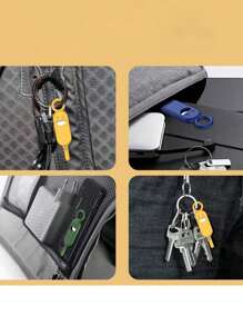 1 pièce Épingle d'éjection de carte SIM avec visage souriant de couleur aléatoire, chaîne porte-clés amovible de plateau de carte mémoire portable, cadeau