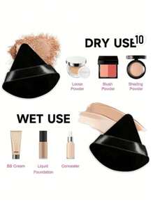 42pcs/Set Makeup Brush Set: Includes 20pcs Makeup Brushes - Foundation Brush, Powder Brush, Eyebrow Brush, Blush Brush, Highlighter Brush, Eye Shadow Brush, Eyelash Brush, Eyeliner Brush, Contour Brush, Detail Brush, Nose Shadow Brush, Face Brush + 3 Makeup Sponges + 2 Makeup Puffs+5 Triangular Puffs+1 Hairband, 2 Wristbands+1 Cleaning Tray, Suitable For All Skin Types, Summer Makeup Essential