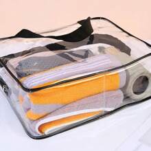 3Pcs Set Transparent Toiletry Bags, Large Capacity Travel Organizer Storage Pouch Makeup Cosmetics Bag Multifunction, Makeup Bag Beach Pool Spa Gym Bag, Large Capacity Travel Toiletries Zipper Storage Bag Classmate Gift, Bridesmaid Gift, Wedding Gift, Summer Travel, Vacation Home Bathroom Decor Makeup Organizer Bathroom Accessories Back To School
