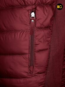 Big City Lightweight Padded Men's Vest With Hood - 紅色 - 查看 6