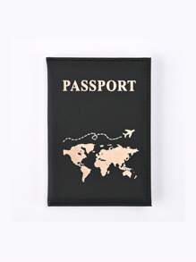 1 件创意护照套，带机票夹，时尚护照钱包，护照袋，旅行隐形钱包，适合假日旅行护照保护，旅行储物袋，化妆包，假日收纳袋，大容量化妆品收纳袋，可存放口红、刷子、护肤品、手机、硬币、小件物品，适用于家庭、礼物、节假日和节日，多功能用途，送给男朋友/女朋友的情人节礼物，最佳礼物 - 彩色 - 查看 12