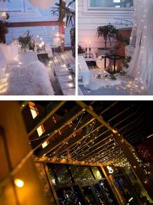 80-LED 10M String Lights Decorative Lights, 1.5M/3M/6M/10M Outdoor LED String Lights, Battery Powered Fairy Lights, Warm White LED Lights For Outdoor Decor, Home, Party, Holiday (No Battery Included) Christmas Decorations Home Christmas Gifts Christmas Decor - Multicolor - View 11