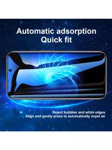 1pc Privacy 360° Screen Protector Full Coverage – 4-Way Privacy, Ultra-Strong Tempered Glass, 5X Stronger, InvisibleShield, Smudge-Free, Easy Install, Anti Scratch, Bubble Free, Case Friendly, Anti-Peeping Anti-Fingerprint Anti-Fall Tempered Glass, Compatible With 17 Pro Max/17 Pro/17 Air/17/16E/16 Pro Max/16 Pro/16 Plus/16/15 Pro Max/14 Pro Max/13/12/11/XS MAX/XR Plus Series