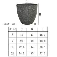 Frosted Imitation Stone Flower Pots Gardening Flowers Green Plant Pots European Style Thickened And Durable Plastic Flower Pots