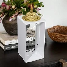 Una collezione di bruciatori di incenso in acrilico con benedizioni in arabo, progettati in uno stile adatto alla decorazione domestica. Questi bruciatori includono un separatore di aromi ed sono realizzati in stile bohémien, rendendoli adatti come portaincensi decorativi islamici per migliorare l'atmosfera di case e stanze. Decorazioni per festival, regali di Ramadan, compleanni, lauree
