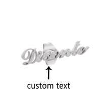 Personalized Natural Light Luxury Style Letter Earrings For Women Custom Frosted Name Earrings Stainless Steel Elegant Name Handmade Earrings Earrings Birthday Jewelry Party Gift Thanksgiving Christmas Gift For Mother Christmas Gift