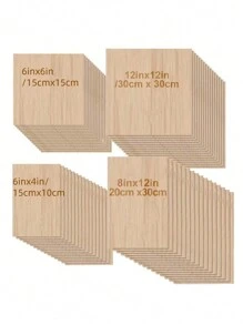 2mm Thick Basswood Board For Crafts,Square Craft Wood Boards For DIY Projects,Architectural Models,Carving,Painting.
