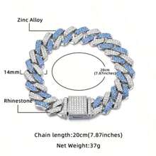 2 pièces/set Style hip-hop mode européenne et américaine Bracelet et montre à quartz pour femmes, cadran orné de strass avec chiffres romains, bracelet en acier inoxydable