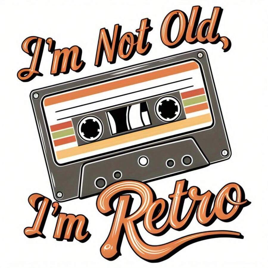 1pc/2pcs/4pcs Retro Classic Singing Machine Backpack, T-Shirt Washable Ironing Hot Transfer Sticker; Non-Cooling Heat Transfer Sticker Patches For T-Shirts, Backpacks And Pillows - Multicolor - View 1